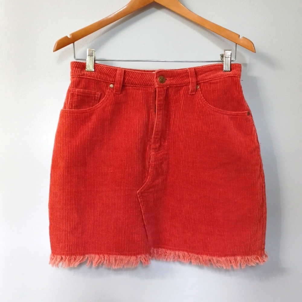 Sexy frill hem corduroy MP | D skirt. Perfect length. Size S.